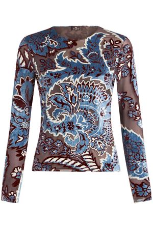 Tulle And Jacquard Velvet Top ETRO | WRJA003899JJD03S9880