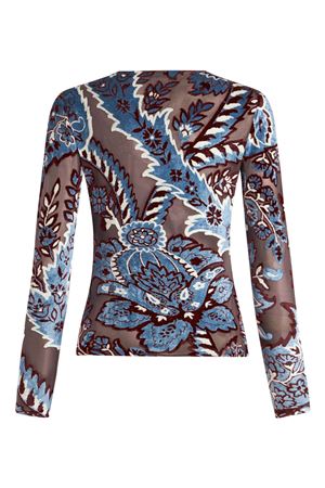 Tulle And Jacquard Velvet Top ETRO | WRJA003899JJD03S9880