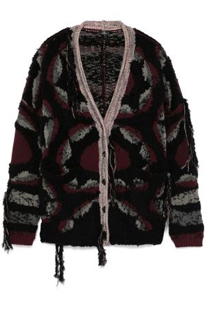 Black and multicolour wool blend cardigan ETRO | WRKE0195AQ045S9001