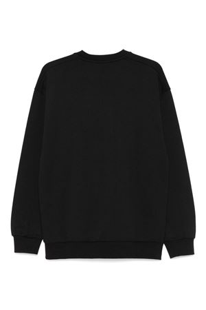 Black logo-appliqué sweatshirt EVISU | 2EAHTM4SW7050BLK