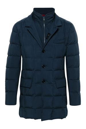 Cappotto trapuntato blu navy FAY | NAM37490530PGQU807