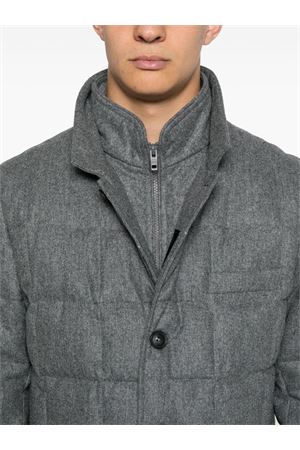 Grey virgin wool coat FAY | NAM37490530WGZB605