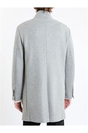 Light grey yarn-dyed wool blend fabric coat FAY | NAM5449025JVJBB201