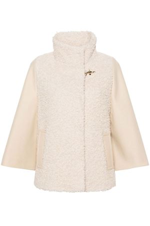 Giacca bouclé in misto lana vergine beige FAY | NAW12493140SGLB013