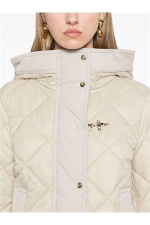 Beige padded parka FAY | NAW25493350WOL014B