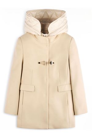 Toggle Coat in Panno Misto Lana Beige FAY | NAW59493430SGLB013