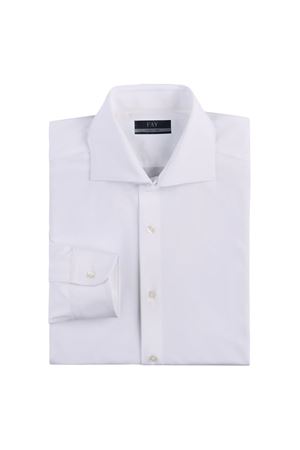 White stretch-cotton shirt FAY | NCMA149259SORMB001