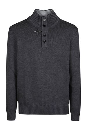 Maglione in lana vergine grigio scuro FAY | NMMC1492120FJD01TB