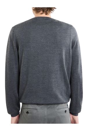 Pull in maglia di lana merino grigia FAY | NMMC1492420CQTB800