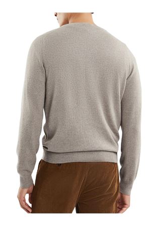 Pull in maglia di lana merino beige FAY | NMMC1492420CQTS400