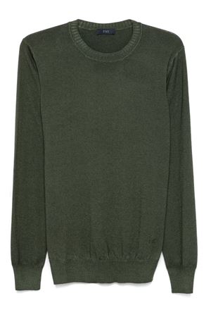 Maglione in lana vergine verde FAY | NMMC149249TCQRV808