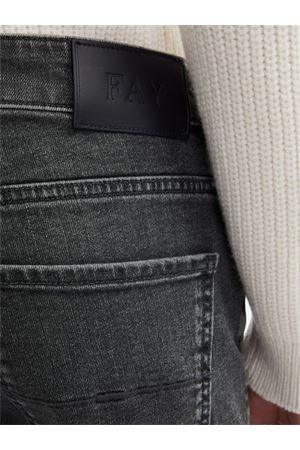 Jeans slim in cotone elasticizzato grigio FAY | NTM8249196LWMYB601