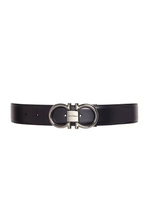 Black calfskin belt FERRAGAMO | 0694531NERO