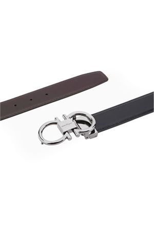 Black calfskin belt FERRAGAMO | 0694531NERO