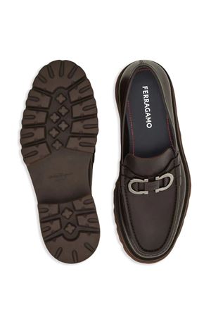 Dark brown calf leather loafers FERRAGAMO | 0774316TMORO