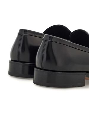 Black calf leather Gancini loafers FERRAGAMO | 0774508NERO