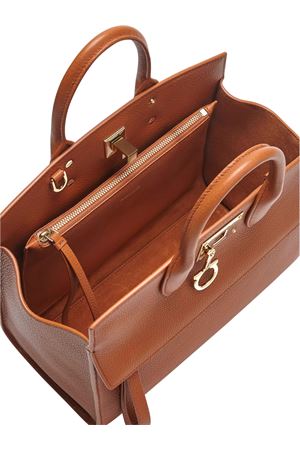 Cognac brown Studio Soft bag Small FERRAGAMO | 0774727NEWCOGNAC