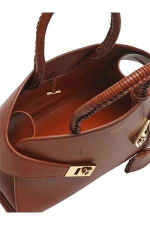 Borsa tote The Hug piccola marrone (S) FERRAGAMO | 0774744NEWCOGNAC