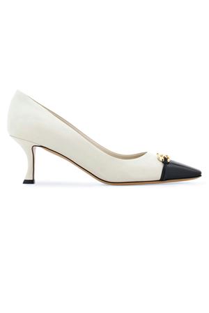 Off-white calf leather pumps FERRAGAMO | 0774956MASCARPONE