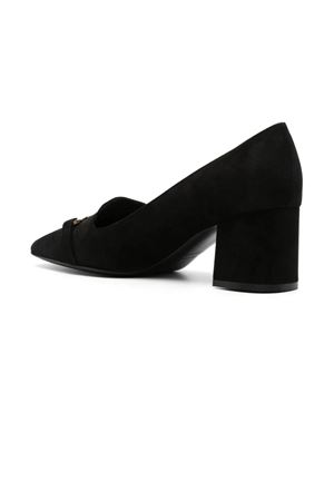 Black suede Gancini pumps FERRAGAMO | 0775080NERO