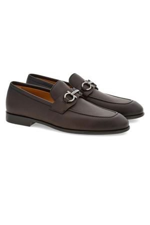 Brown calf leather loafers FERRAGAMO | 0775115TMORO