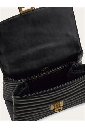 Black Quilted handbag (M) FERRAGAMO | 0776521NERO