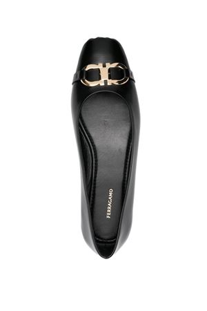 Black calf leather ballet flats FERRAGAMO | 0778167NERO