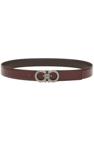 Reversible and adjustable Gancini belt FERRAGAMO | 0778226CORDOVANTMORO