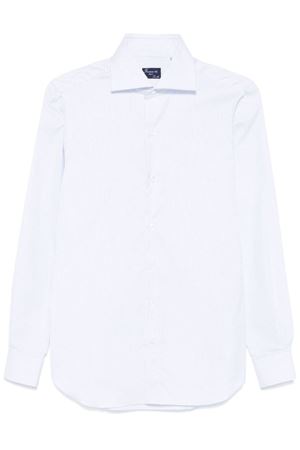 Camicia a righe in cotone blu e bianco FINAMORE | A4070T01