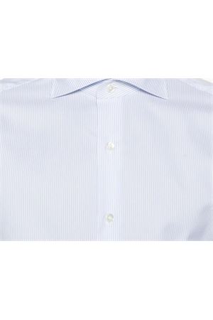 White and sky blue striped shirt FINAMORE | A4070T01