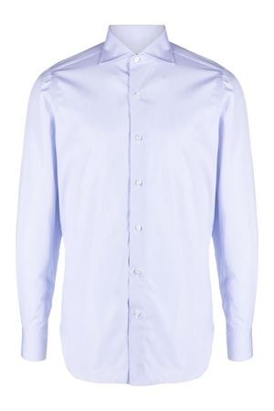 Camicia in cotone blu chiaro FINAMORE | C055801