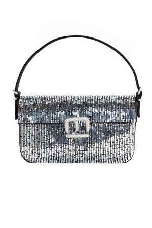 Borsa Habibi in paillettes argento GEDEBE | HABIBISILVER