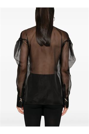 Black silk blouse GENNY | 77AJL654N0193899