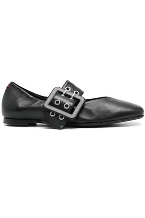 Ballerine Peg 14 in pelle di vitello nero HALMANERA | PEG14NERO