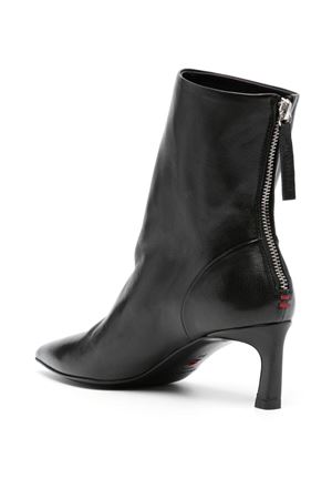 Vale26 black calf leather ankle boots HALMANERA | VALE26NERO