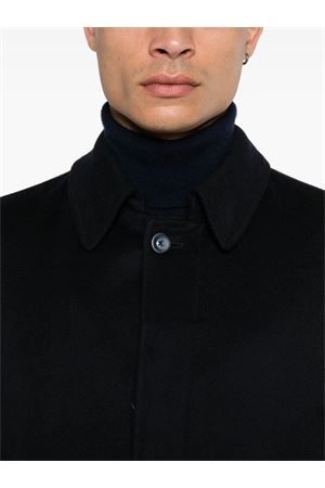 Navy Blue Cashmere Coat HERNO | CA000190U380209290