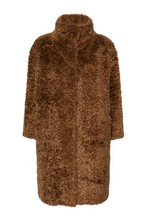 Tobacco Brown Faux-Fur Coat HERNO | GC000456D124218030