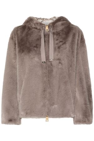 Light brown faux-fur jacket HERNO | GI000256D126242600