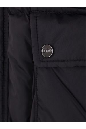 Black goose down jacket HERNO | PI001140U12004Z9389