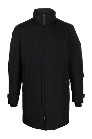 Black Laminar High-Neck Parka HERNO | PI00310UL111239300