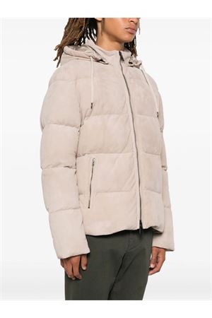 Light beige suede puffer jacket HERNO | PL000128U181361985