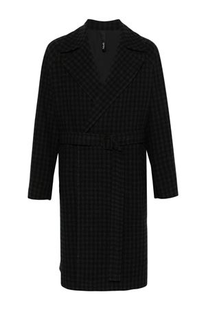 Grey and black wool blend Brindisi coat HEVO | BRINDISIQ1G7493292