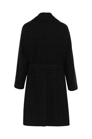 Grey and black wool blend Brindisi coat HEVO | BRINDISIQ1G7493292