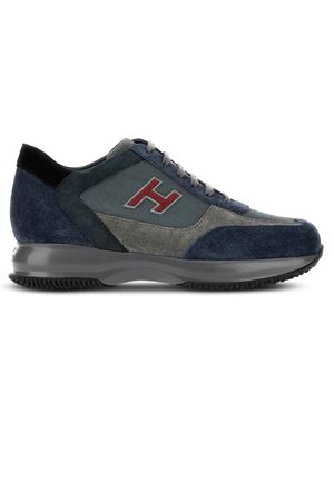 Sneakers Hogan Interactive Blu Grigio HOGAN | HXM00N0Q101N7728S2