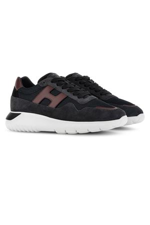 sneakers in pelle nero HOGAN | HXM3710EG30FA606GH