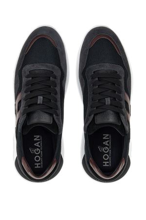 black leather sneakers HOGAN | HXM3710EG30FA606GH