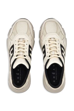 beige leather sneakers HOGAN | HXM5630FK70TPC479J