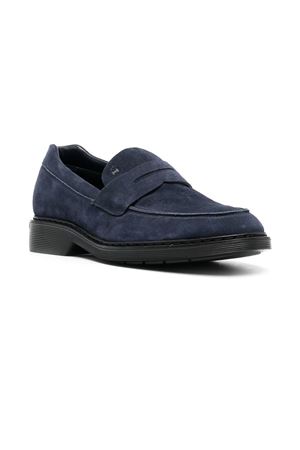 blue leather loafer HOGAN | HXM5760DU50HG0U828