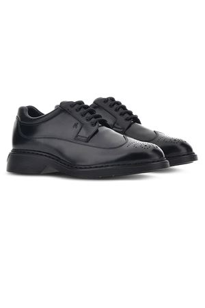 Black leather Hogan H576 lace-up HOGAN | HXM5760EP60QFYB999