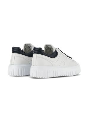 white leather H-stripes sneakers HOGAN | HXM6450FC60LE91353